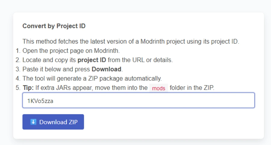 Paste ID in converter