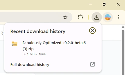Download complete